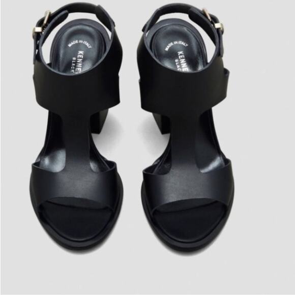 NWB Kenneth Cole Black Cody T-Strap Leather Heel  8 - Picture 6 of 6